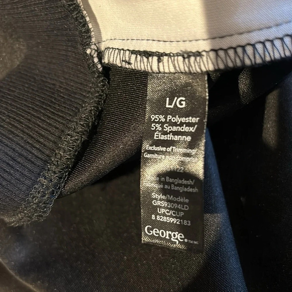 George Black Pencil Skirt Sz  Large - Picture 9 of 13